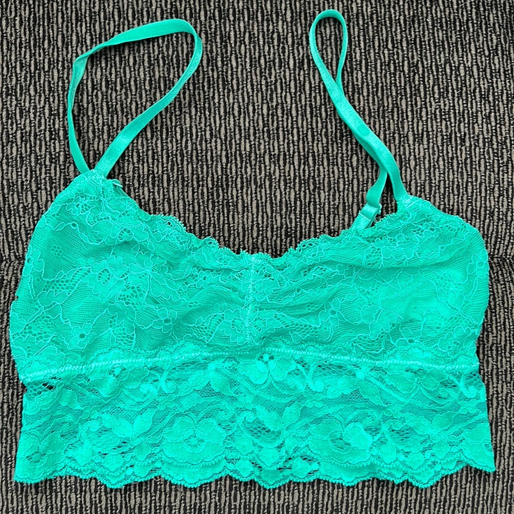 Sparkle & Fade Urban Outfitters Lace Green Bralette Size S